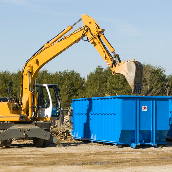 how many times can i have a residential dumpster rental emptied in Jacksonburg West Virginia